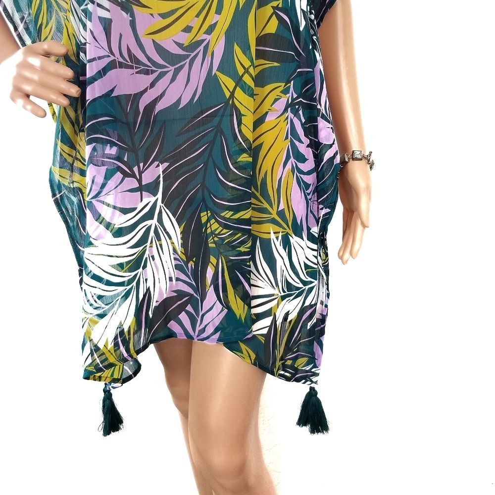 Cover Up Swim Kaftan Vertical Striped Coverup NEW - Picture 15 of 15